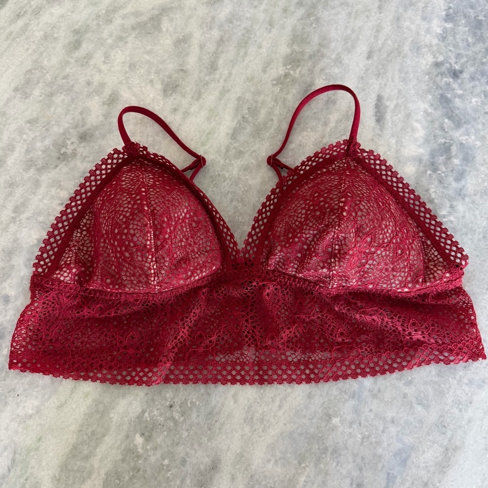Victoria's Secret Red Lace Bralette